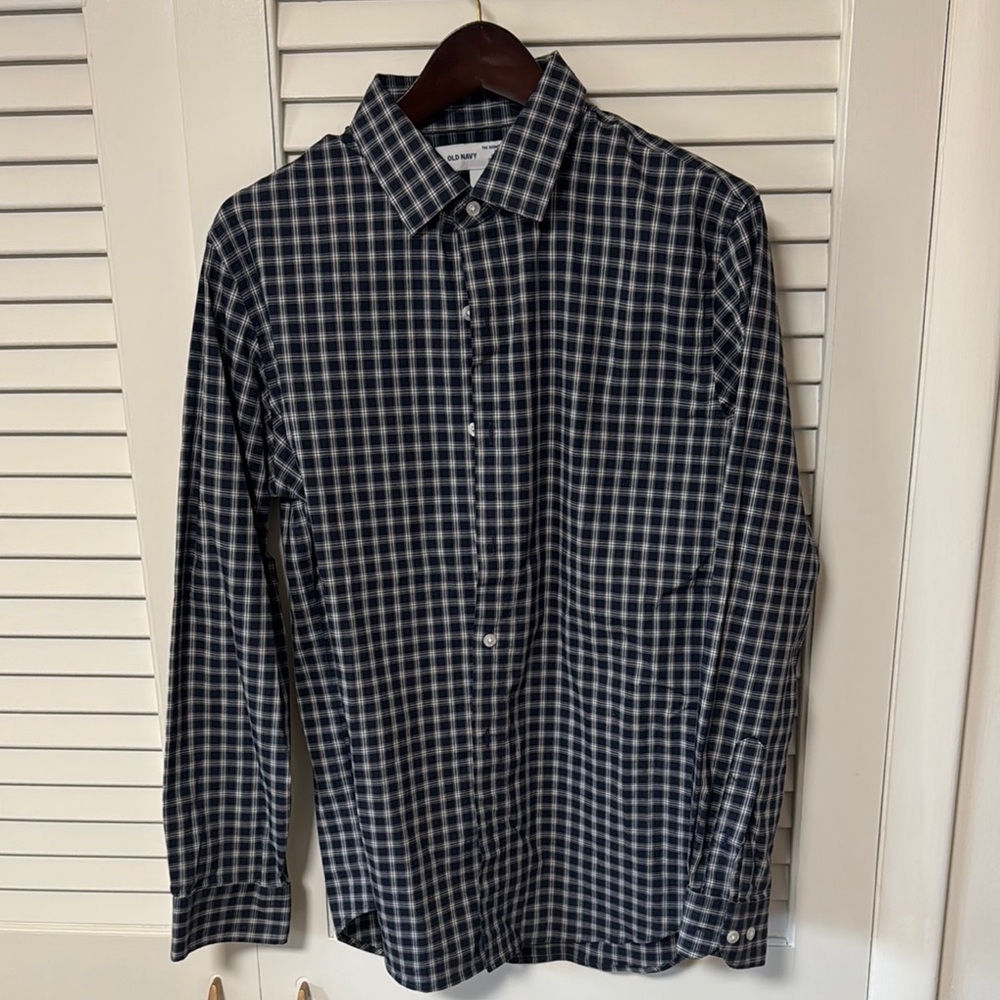 Men's Blue Checkered Shirt